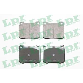Jeu de 4 plaquettes de frein avant LPR OEM 281698151 Jeu de 4 plaquettes de frein avant LPR OEM 281698151