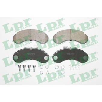 Jeu de 4 plaquettes de frein avant LPR OEM 6314200120