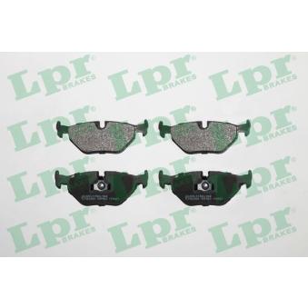 Jeu de 4 plaquettes de frein arrière LPR 05P463 pour CHEVROLET AVEO 316 i - 105cv