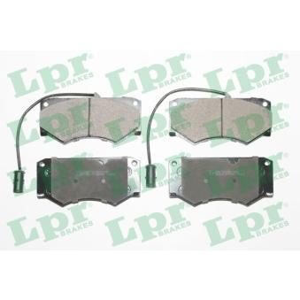Jeu de 4 plaquettes de frein avant LPR OEM 1906040