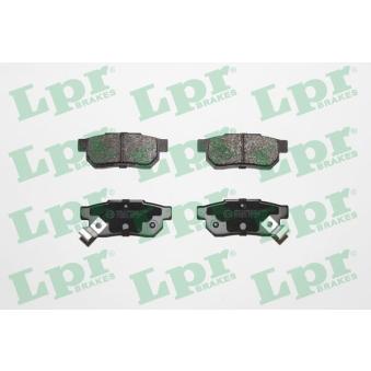 Jeu de 4 plaquettes de frein arrière LPR [05P506]
