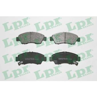 Jeu de 4 plaquettes de frein avant LPR 05P558 pour HONDA CIVIC 1.5 i - 114cv