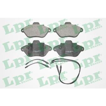Jeu de 4 plaquettes de frein avant LPR OEM 425080