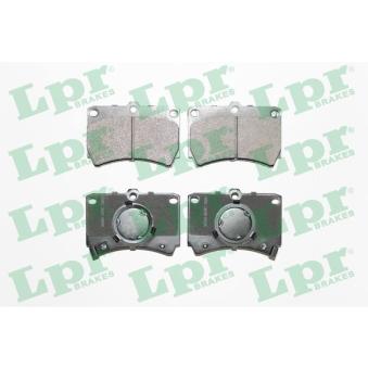 Jeu de 4 plaquettes de frein avant LPR 05P587