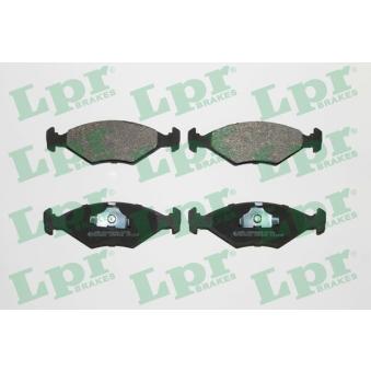 Jeu de 4 plaquettes de frein avant LPR OEM 77362315