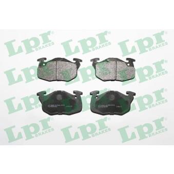 Jeu de 4 plaquettes de frein avant LPR [05P642]