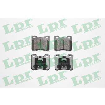Jeu de 4 plaquettes de frein avant LPR [05P643]