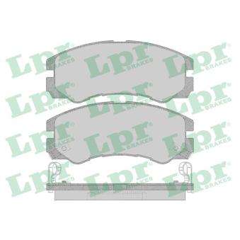 Jeu de 4 plaquettes de frein avant LPR [05P658]