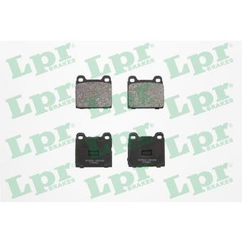 Jeu de 4 plaquettes de frein avant LPR 05P659