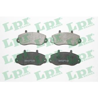 Jeu de 4 plaquettes de frein avant LPR [05P663]