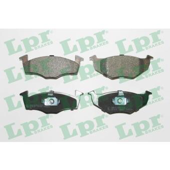 Jeu de 4 plaquettes de frein avant LPR 05P667 pour CHEVROLET NUBIRA 100 1.6 - 100cv