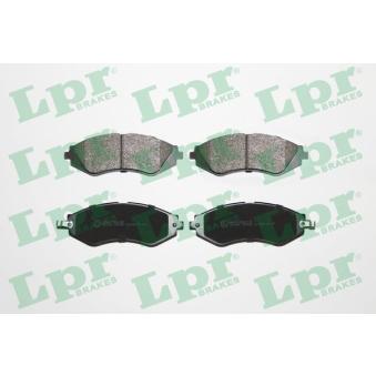 Jeu de 4 plaquettes de frein avant LPR OEM 96391891