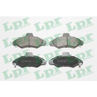 Jeu de 4 plaquettes de frein avant LPR OEM 1048308