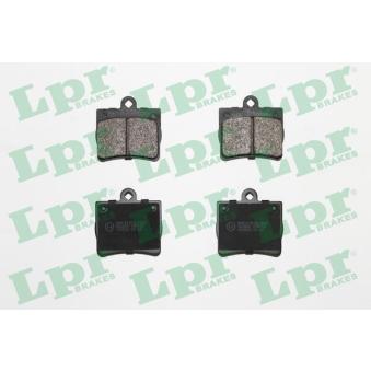 Jeu de 4 plaquettes de frein arrière LPR [05P725]