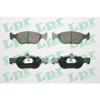 Jeu de 4 plaquettes de frein avant LPR 05P740 pour FIAT BRAVO 1.6 - 103cv