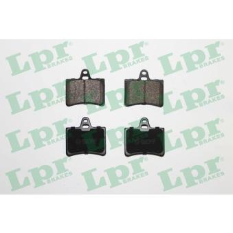 Jeu de 4 plaquettes de frein arrière LPR [05P800]