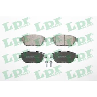 Jeu de 4 plaquettes de frein avant LPR 05P807 pour CHEVROLET SILVERADO 1500 1.6 HDI - 90cv