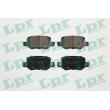 LPR 05P850 - Jeu de 4 plaquettes de frein arrière