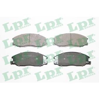 Jeu de 4 plaquettes de frein avant LPR 05P859 pour TOYOTA TERCEL 2.5 CRDi - 110cv