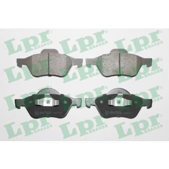 Jeu de 4 plaquettes de frein avant LPR 05P898 pour RENAULT MEGANE 1.9 DCI - 131cv