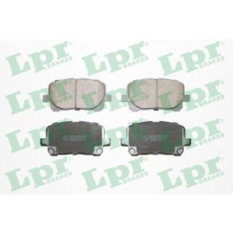 Jeu de 4 plaquettes de frein avant LPR [05P904]