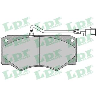 Jeu de 4 plaquettes de frein avant LPR OEM 1906430