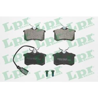 Jeu de 4 plaquettes de frein arrière LPR 05P980 pour VOLKSWAGEN SHARAN 2.8 V6 24V - 204cv
