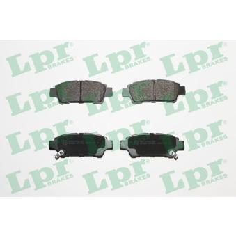 Jeu de 4 plaquettes de frein arrière LPR OEM 0446628070