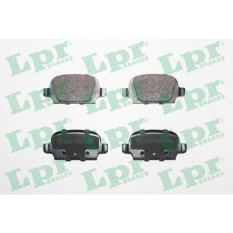 Jeu de 4 plaquettes de frein arrière LPR OEM 9200132