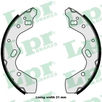 Jeu de mâchoires de frein LPR OEM D10226310B