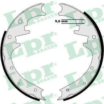 Jeu de mâchoires de frein LPR 08990 pour BMW Série 3 2.8 CRD - 150cv