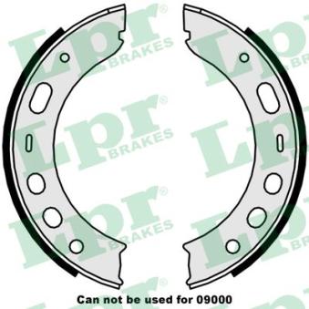 Jeu de mâchoires de frein, frein de stationnement LPR 09510 Jeu de mâchoires de frein, frein de stationnement LPR 09510