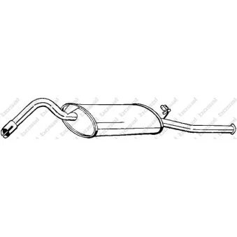 Silencieux arrière BOSAL OEM 116600500