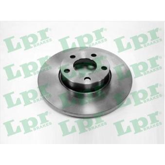 Jeu de 2 disques de frein avant LPR A1361P pour AUDI 90 2.0 E - 115cv