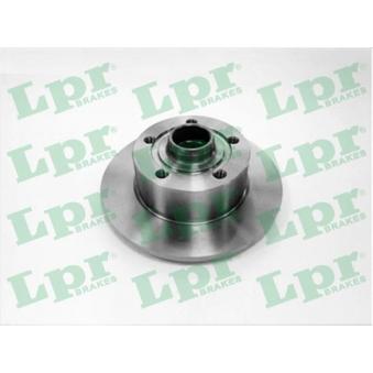 Jeu de 2 disques de frein arrière LPR A1481P pour SEAT LEON 2.4 - 163cv