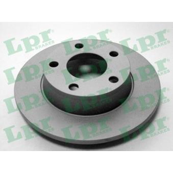 Jeu de 2 disques de frein arrière LPR OEM 4B0615601B