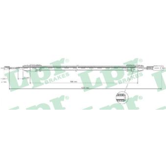 Tirette à câble, frein de stationnement LPR C0012B pour MERCEDES-BENZ CLASSE A A 140 - 82cv