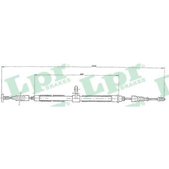 Tirette à câble, frein de stationnement LPR OEM 60624590