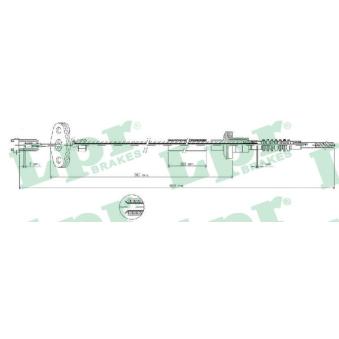 Tirette à câble, commande d'embrayage LPR C0035C pour CHEVROLET MATIZ 1.0 GPL - 67cv