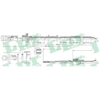 Tirette à câble, commande d'embrayage LPR C0048C