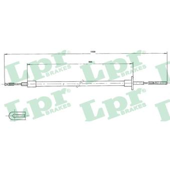 Tirette à câble, commande d'embrayage LPR C0051C