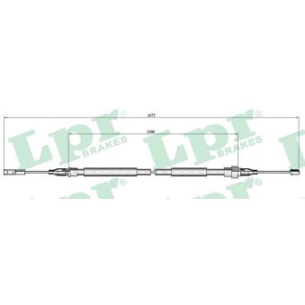 Tirette à câble, frein de stationnement LPR C0057B