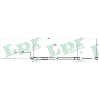 Tirette à câble, frein de stationnement LPR [C0070B]