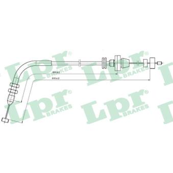 Câble d'accélération LPR OEM 46406434