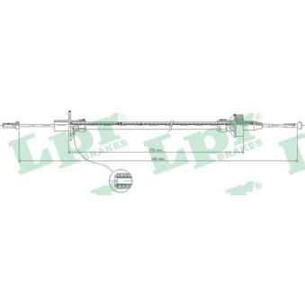 Tirette à câble, commande d'embrayage LPR OEM 6900282 Tirette à câble, commande d'embrayage LPR OEM 6900282