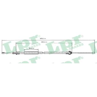 Tirette à câble, frein de stationnement LPR OEM 4745R0