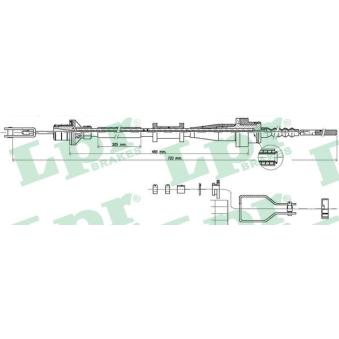 Tirette à câble, commande d'embrayage LPR OEM 3077097J10