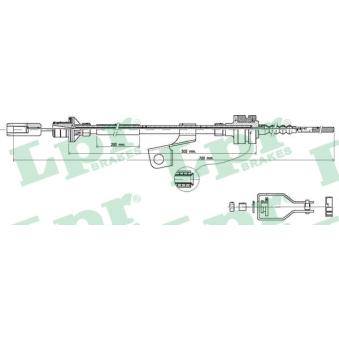 Tirette à câble, commande d'embrayage LPR C0118C