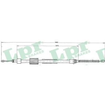 Tirette à câble, frein de stationnement LPR [C0125B]