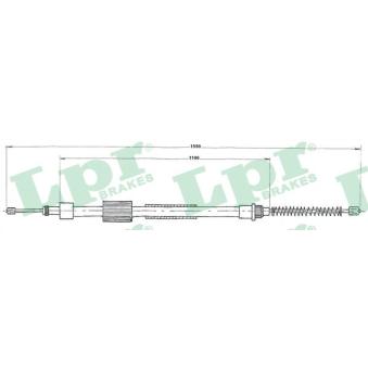 Tirette à câble, frein de stationnement LPR [C0126B]